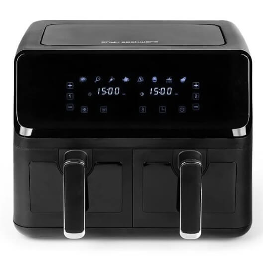 Onyx Cookware Air Fryer Dual kaksiosainen 8 litran airfryer kosketusnäytöllä