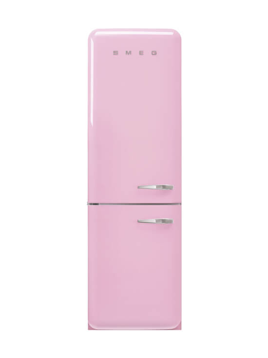 Smeg FAB32LPK5 -jääkaappipakastin, vaaleanpunainen vasenkätinen