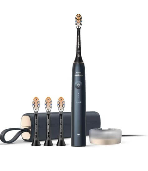 Philips Sonicare 9900 Prestige sähköhammasharja vaalealla taustalla