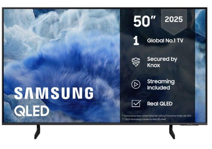 Samsung Q8FA QLED AI-televisio pelitilassa