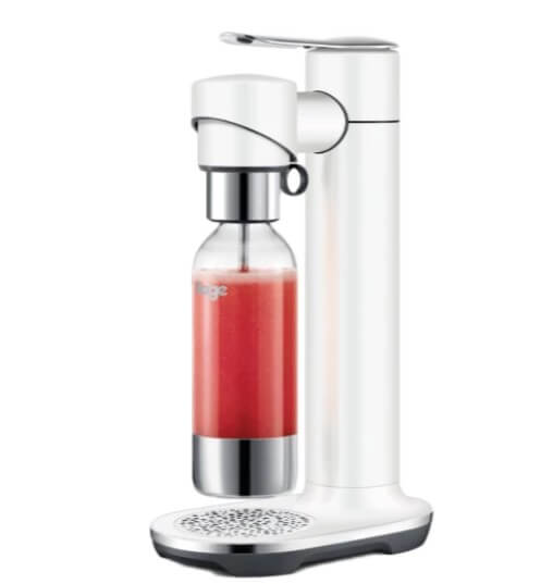 Sage The InFizz Fusion hiilihapotuslaite ja lasipullo