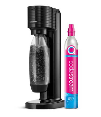 SodaStream GAIA hiilihapotuslaite mustana