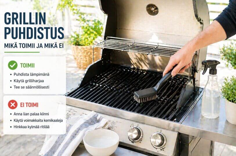 Grillin puhdistus – mikä oikeasti toimii ja mikä ei